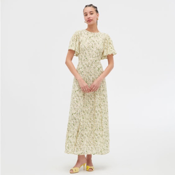 Hill House Dresses & Skirts - NWT Small Hill House Home The Dominque Dress in Basketweave Vine, Yellow